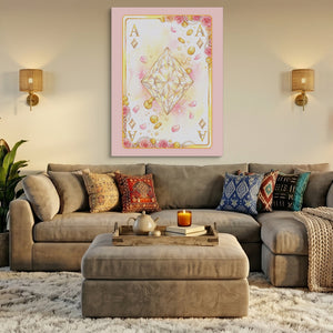 Fem Lux Ace of Diamonds Card — fem lux ace of diamonds card sq az livingroom 1port flush print