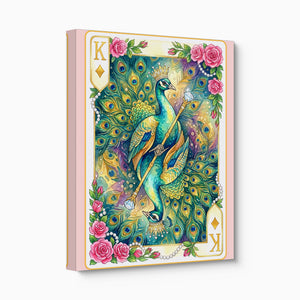 Fem Lux King of Diamonds Card — fem lux king of diamonds card angled flush print