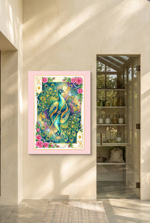 Fem Lux King of Diamonds Card — fem lux king of diamonds card p interior room with doorway 1port flush print