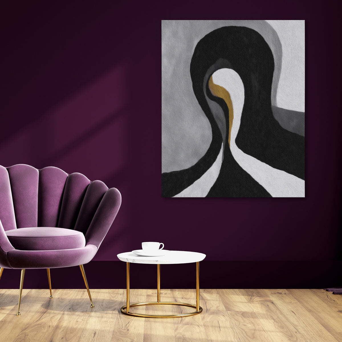 Feminine Curves Abstraction — Feminine Curves Abstraction purple room 101