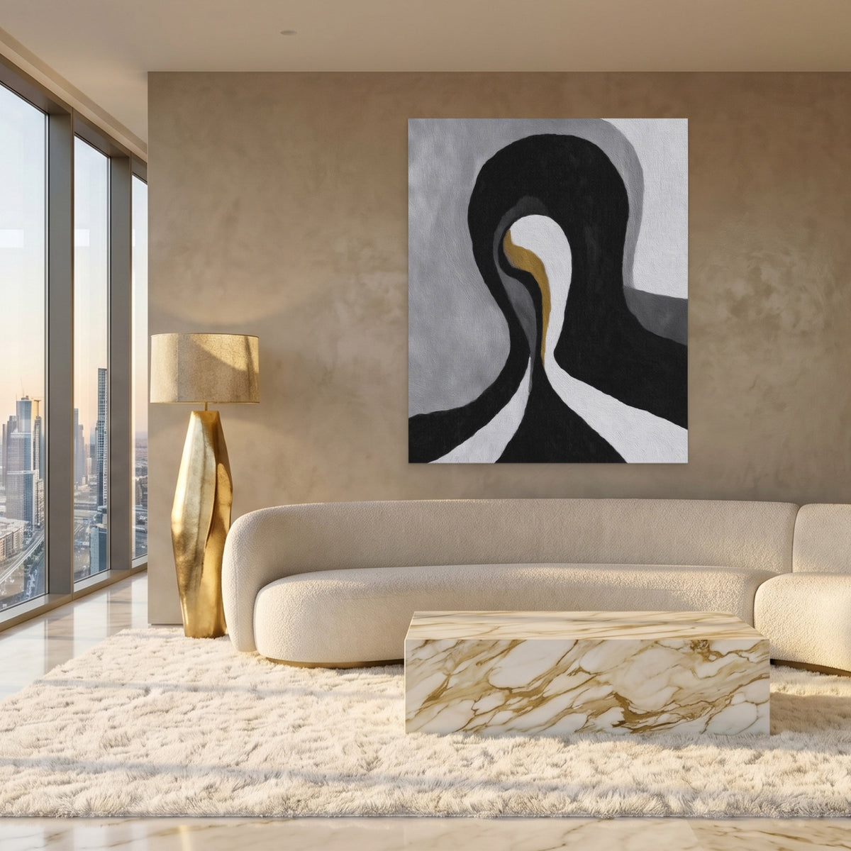 Feminine Curves Abstraction — Feminine Curves Abstraction White Gold Lux Port 77