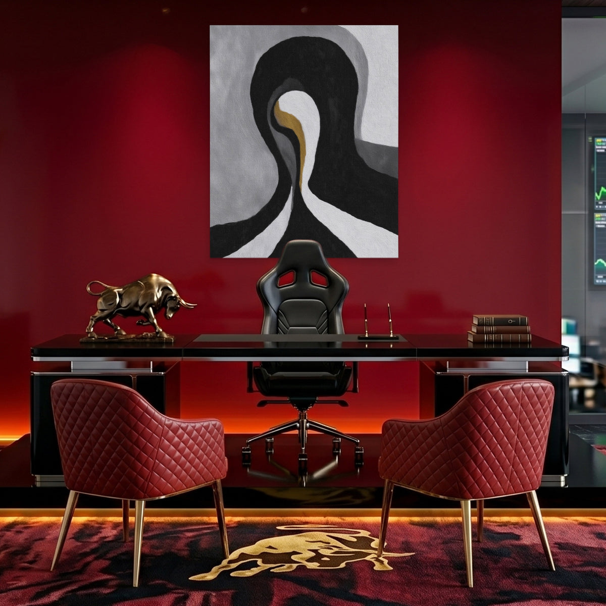 Feminine Curves Abstraction — Feminine Curves Abstraction Bull Trader Room Port 77