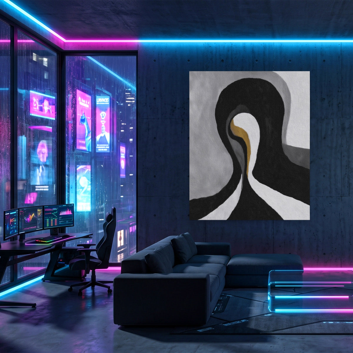 Feminine Curves Abstraction — Feminine Curves Abstraction Gaming Room Port 173