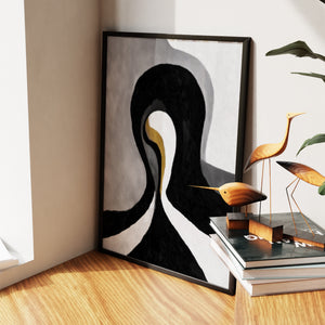 Feminine Curves Abstraction — Feminine Curves Abstraction New   Living Room Wall Apartment Zoom 197