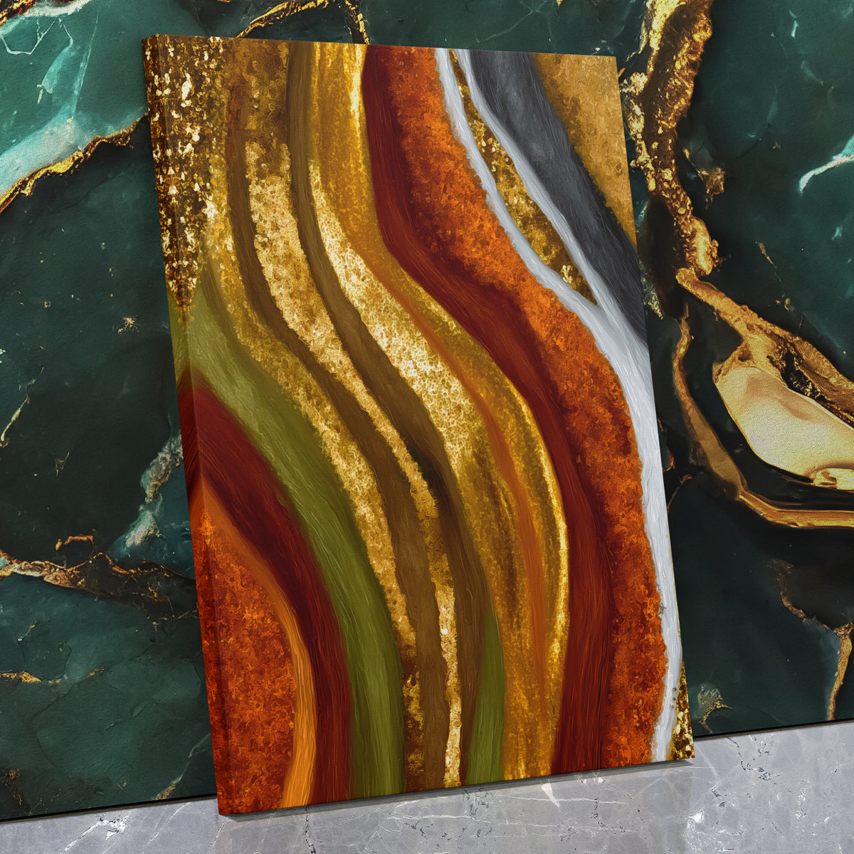 Feminine Curves Gold — Feminine Curves Gold Against Wall   Mirror Wrap V3 6