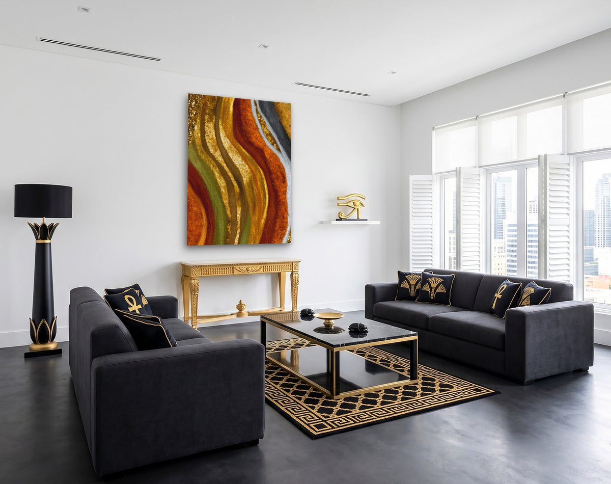 Feminine Curves Gold — Feminine Curves Gold Egypt Themed Room Port Angle 102