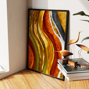 Feminine Curves Gold — Feminine Curves Gold New   Living Room Wall Apartment Zoom 198