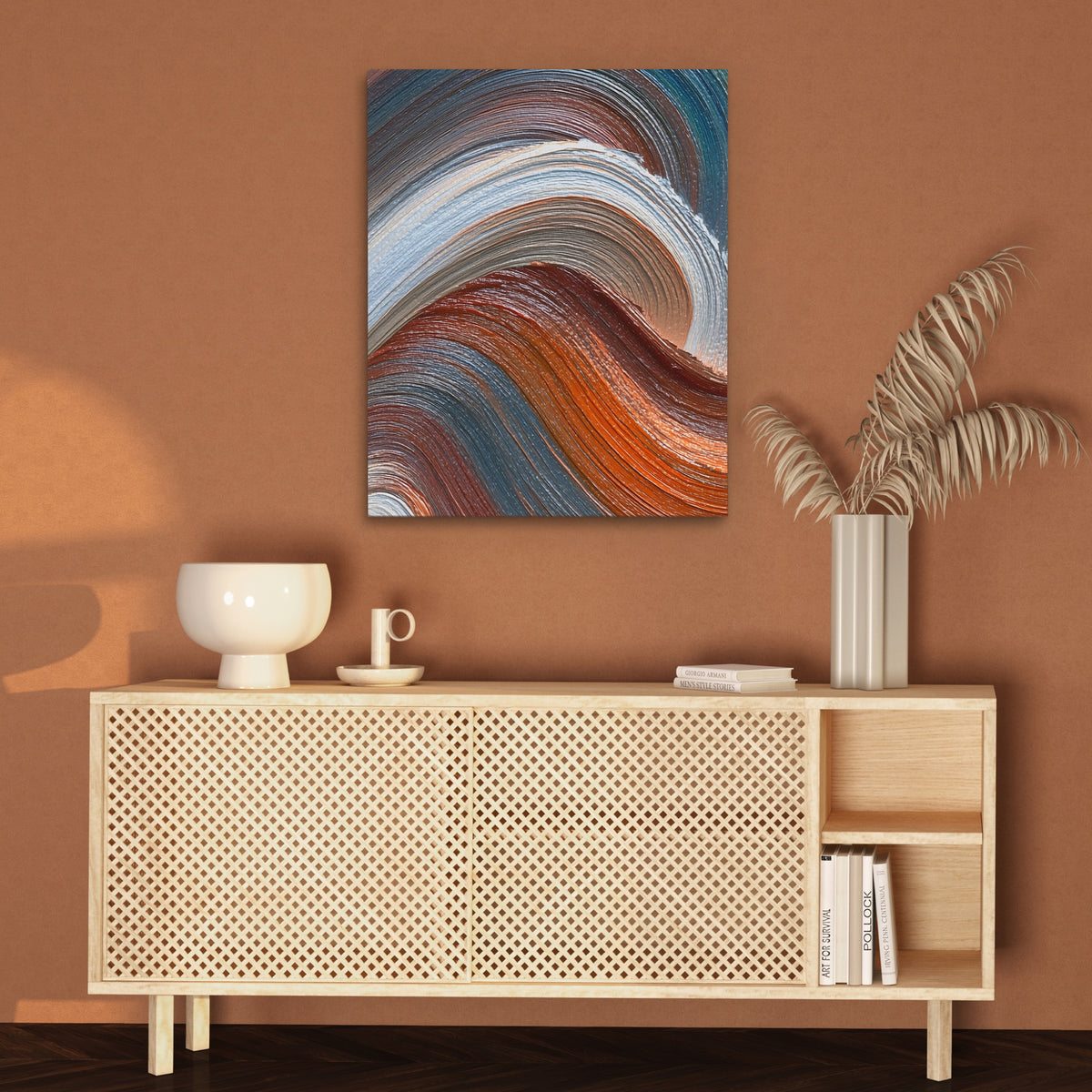 Feminine Ink Rising — Feminine Ink Rising Brown Wall 55