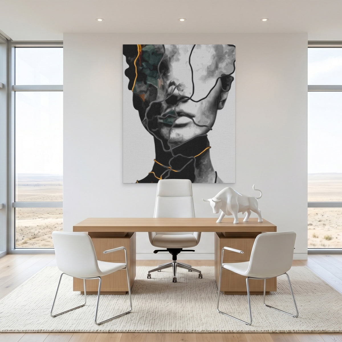 Feminine Monoline Gold — Feminine Monoline Gold White Bull Room Port 56