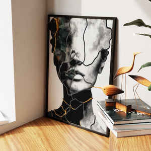 Feminine Monoline Gold — Feminine Monoline Gold New   Living Room Wall Apartment Zoom 200
