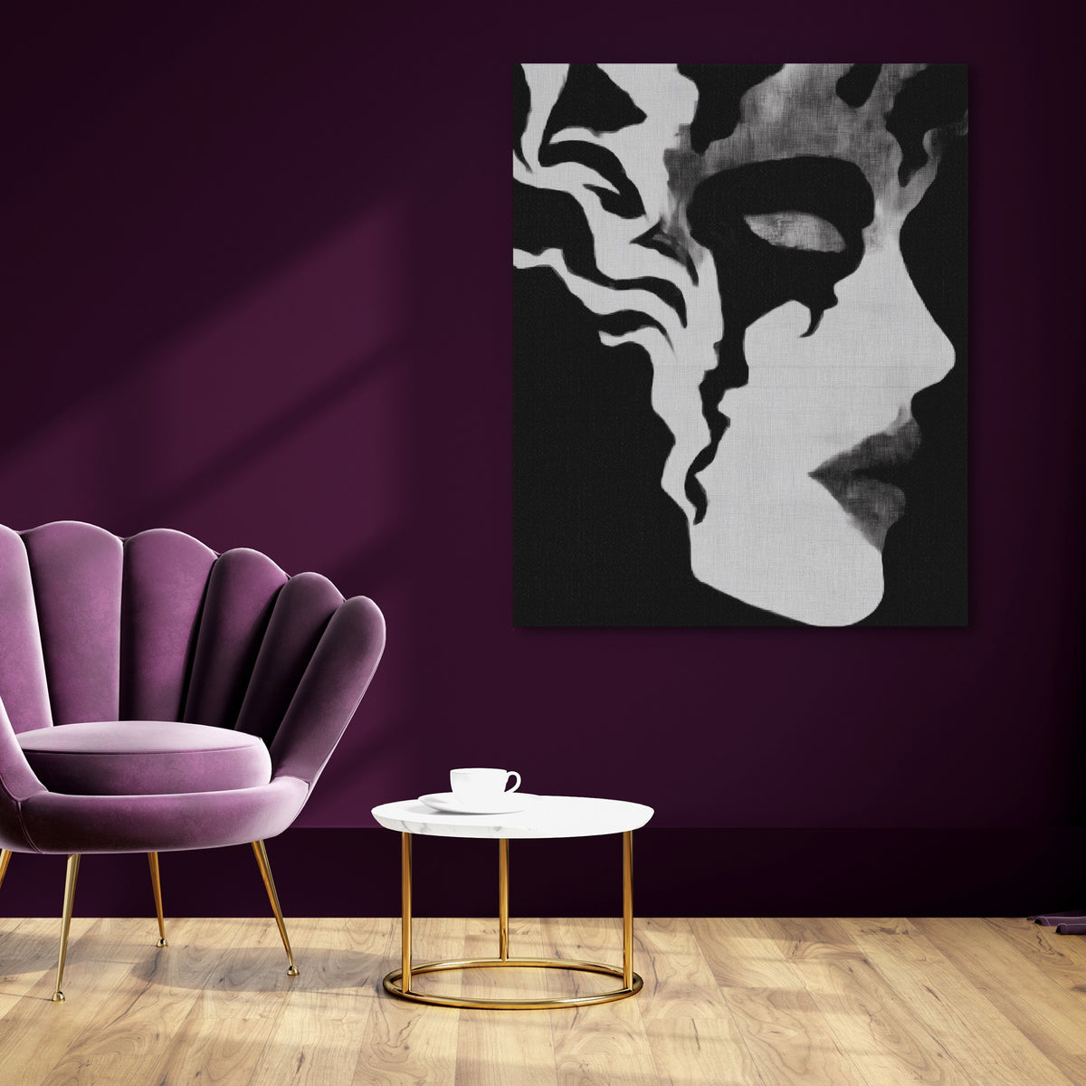 Feminine Silhouette Dark — Feminine Silhouette Dark purple room 105