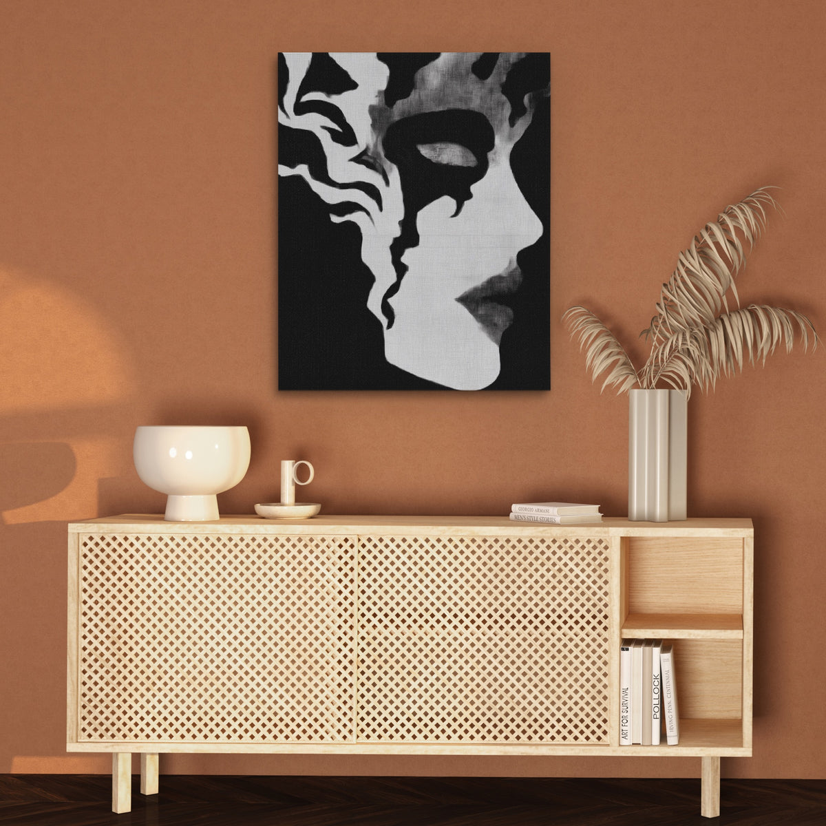 Feminine Silhouette Dark — Feminine Silhouette Dark Brown Wall 57