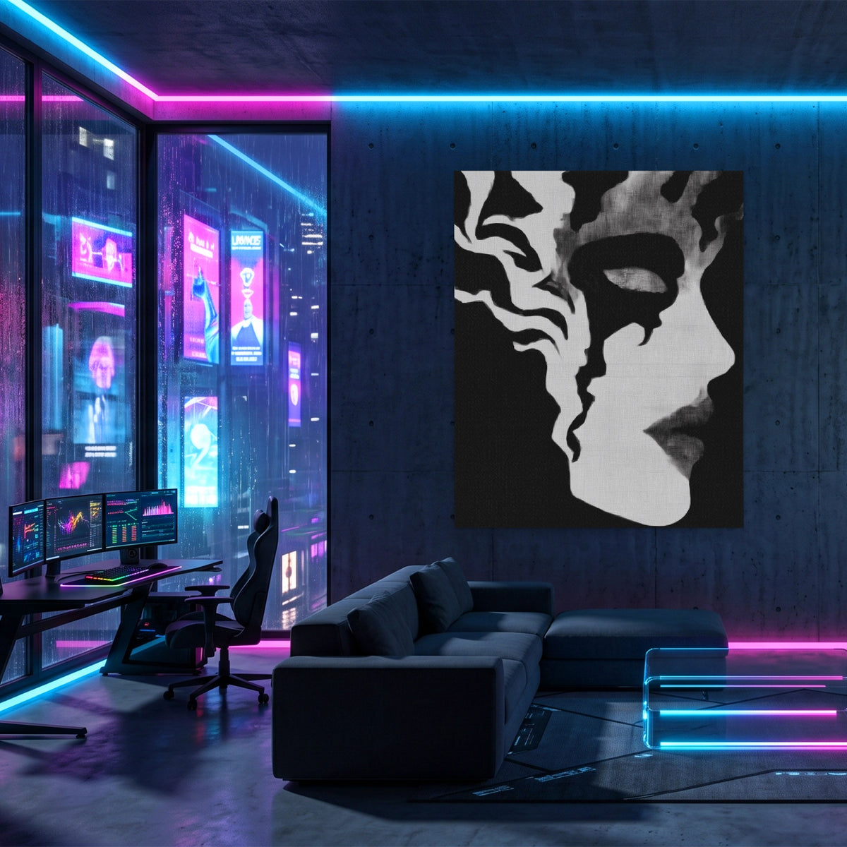 Feminine Silhouette Dark — Feminine Silhouette Dark Gaming Room Port 177
