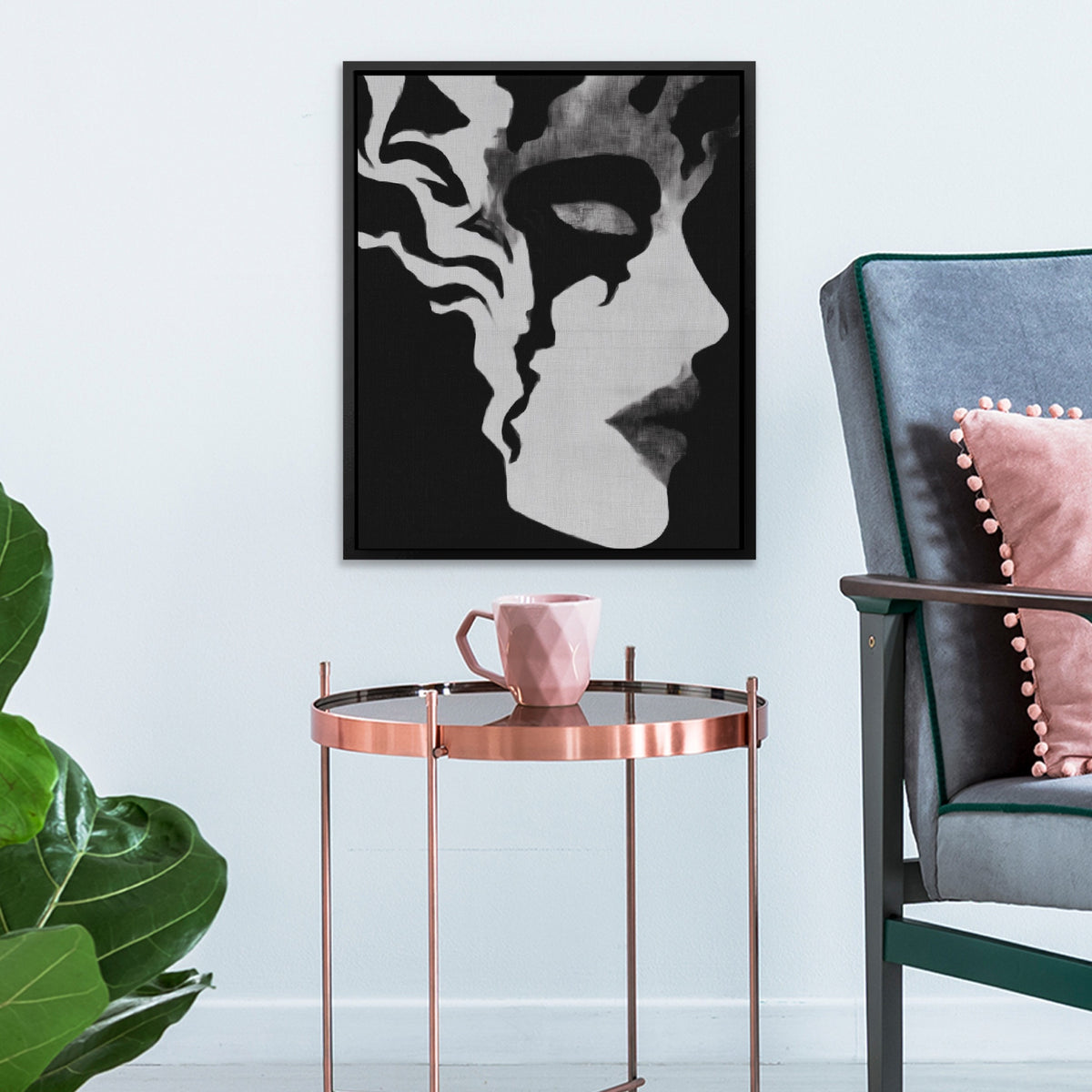 Feminine Silhouette Dark — Feminine Silhouette Dark Pink Cup 225