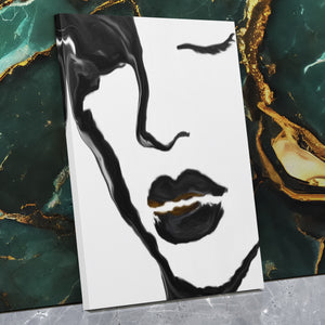 Feminine Silhouette Graphic — Feminine Silhouette Graphic Against Wall   Mirror Wrap V3 10