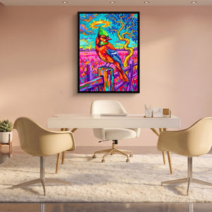 Fencepost Jay - Luxury Wall Art