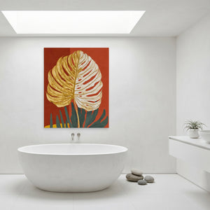 Fern Fossil Impression — Fern Fossil Impression Minimalist Bathroom Port 55