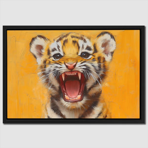 Ferocious Tiger Cub - Luxury Wall Art