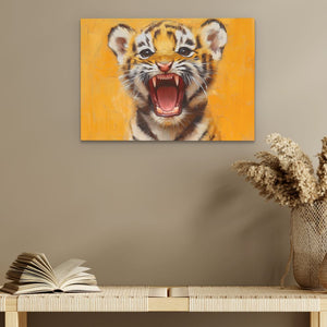 Ferocious Tiger Cub - Luxury Wall Art