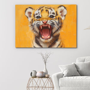 Ferocious Tiger Cub - Luxury Wall Art