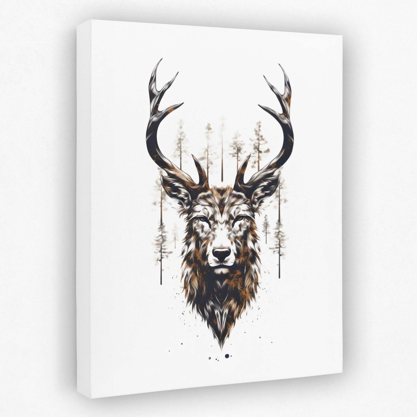 Fierce Buck - Animals Canvas Wall Art