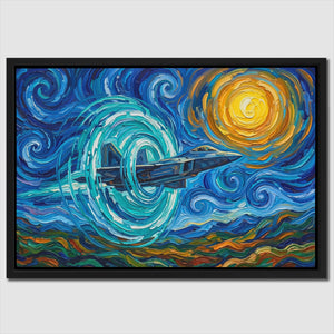 Fighter Starry Night — Fighter Starry Night Close Up Landscape 13