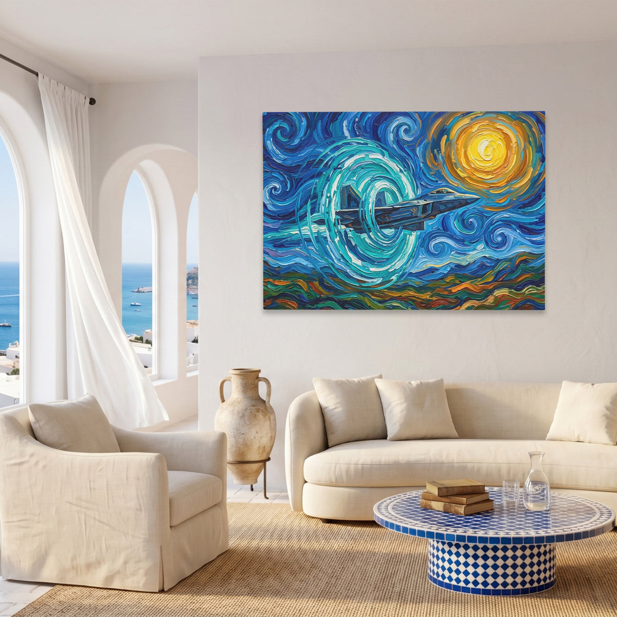 Fighter Starry Night — Fighter Starry Night Coast Living Room Land 29