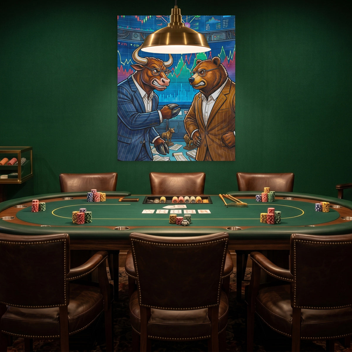 Fighting on the Stock Floor — Fighting on the Stock Floor Poker Room Green Port 110