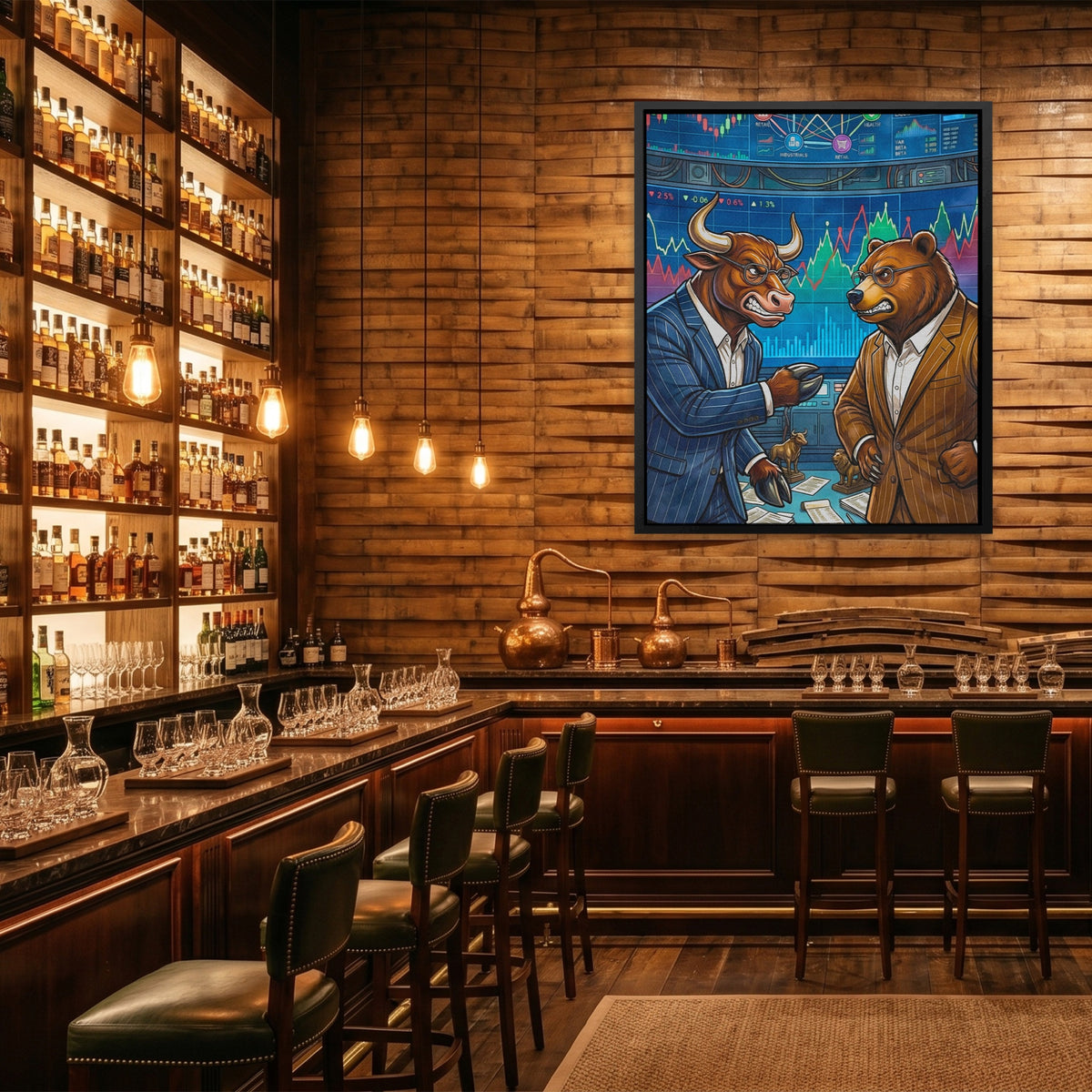 Fighting on the Stock Floor — Fighting on the Stock Floor Whiskey Bar Port 164