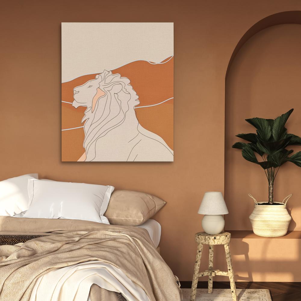 Figurative Lion - Luxury Wall Art