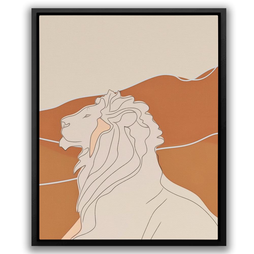 Figurative Lion - Luxury Wall Art