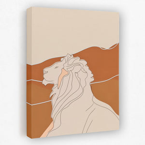 Figurative Lion - Luxury Wall Art