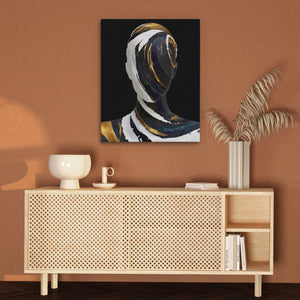 Figurative Torso Black Gold — Figurative Torso Black Gold Brown Wall 60