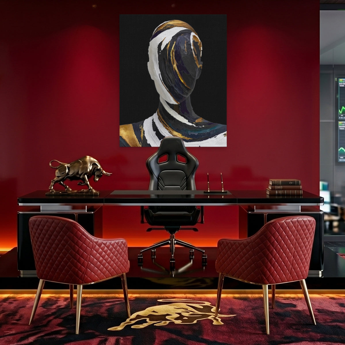 Figurative Torso Black Gold — Figurative Torso Black Gold Bull Trader Room Port 84
