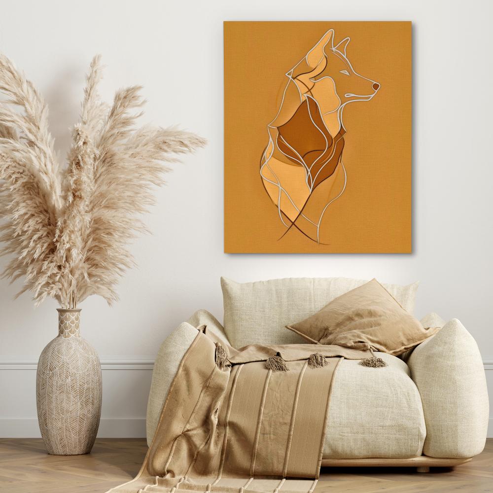 Figurative Wolf - Luxury Wall Art