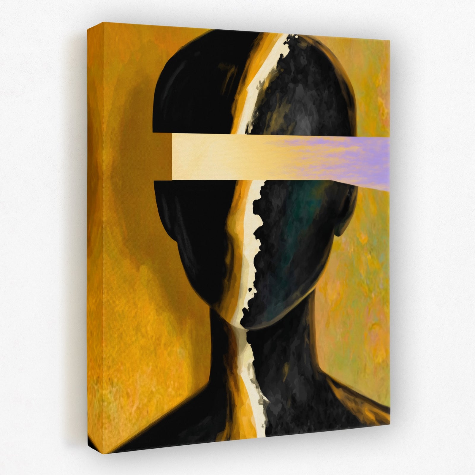 Figure Split Consciousness canvas wall art