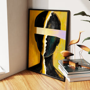 Figure Split Consciousness — Figure Split Consciousness New   Living Room Wall Apartment Zoom 205