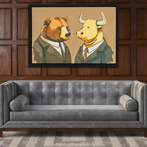 Financial Rivals - Luxury Wall Art