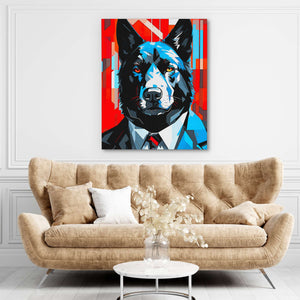 Financial Wolf - Luxury Wall Art