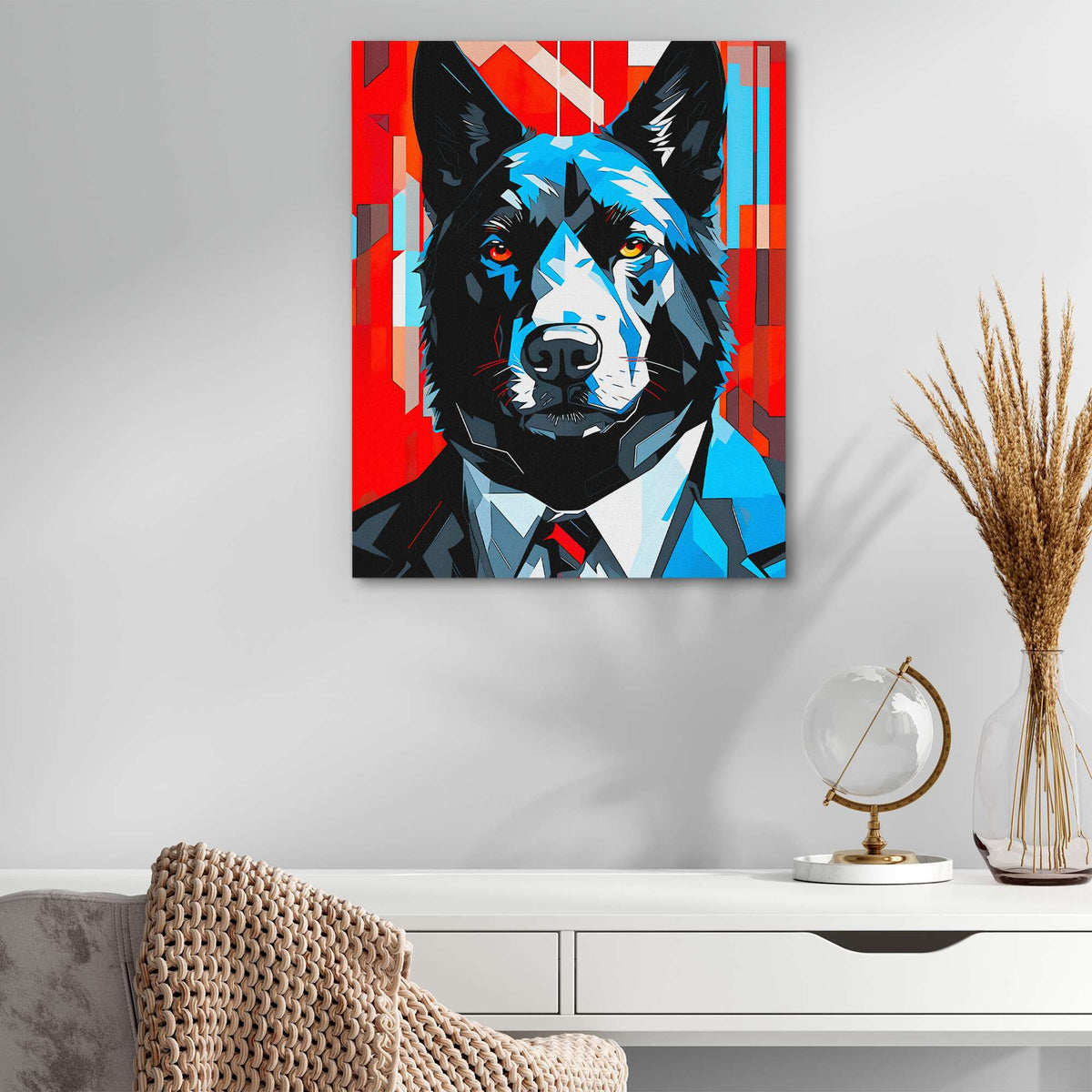 Financial Wolf - Luxury Wall Art