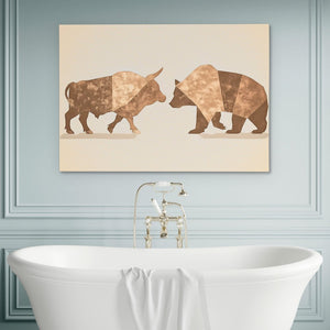 Financial Wrestle - Luxury Wall Art