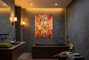 Find Your Fire — find your fire luxury bathroom interior 1port flush print