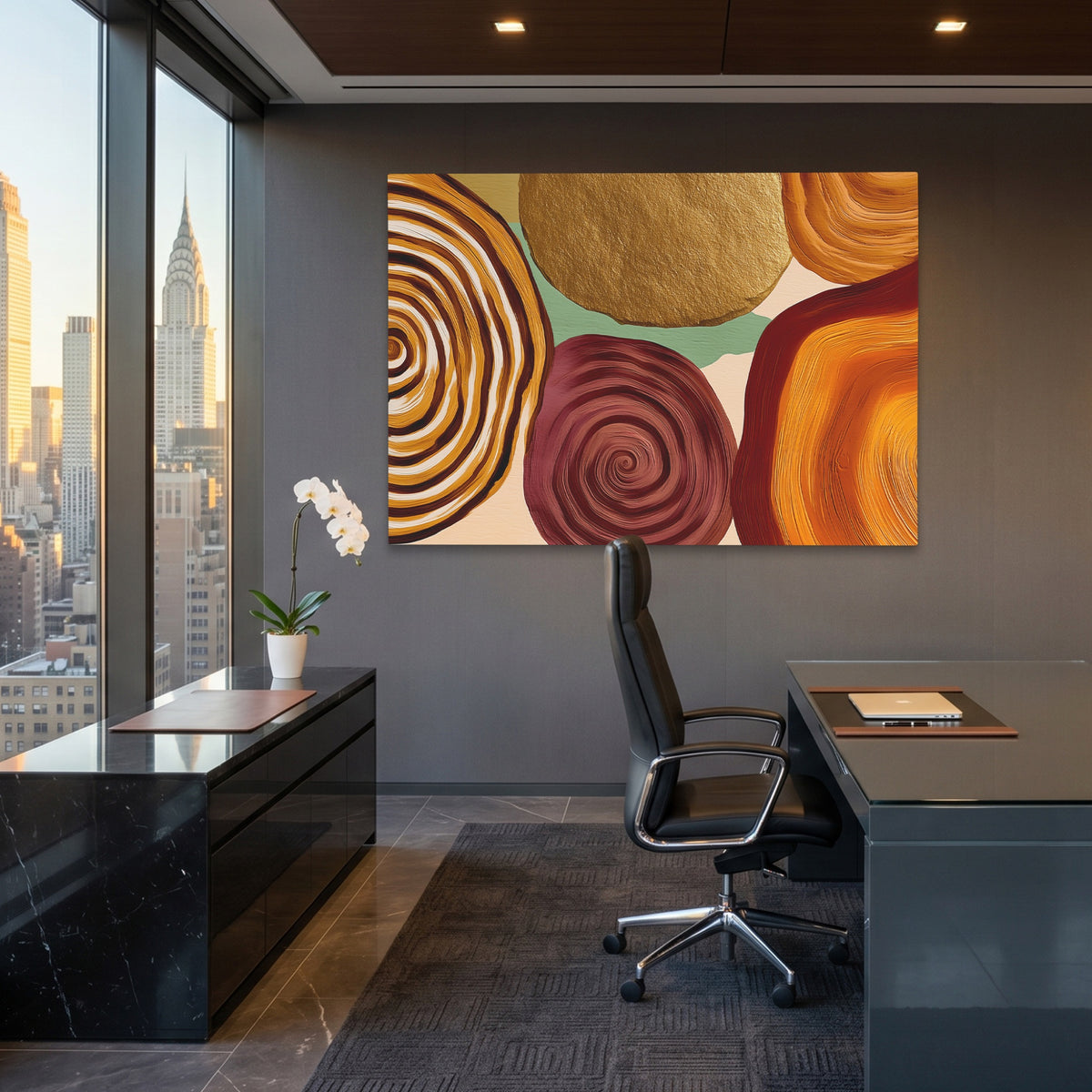 Fingerprint Organic Spirals — Fingerprint Organic Spirals Office View Land 214