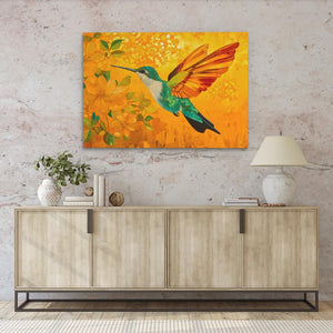 Fireflight Hummer - Luxury Wall Art