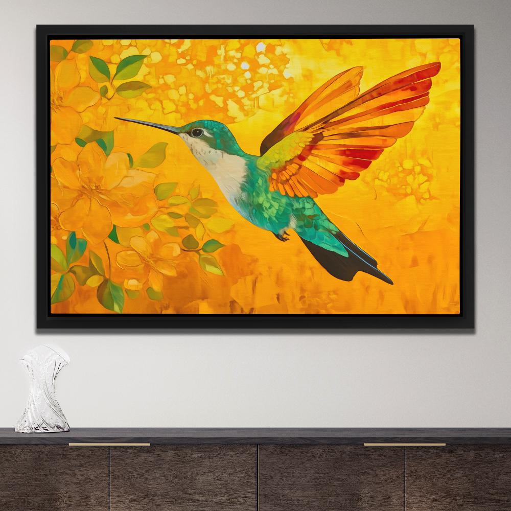 Fireflight Hummer - Luxury Wall Art
