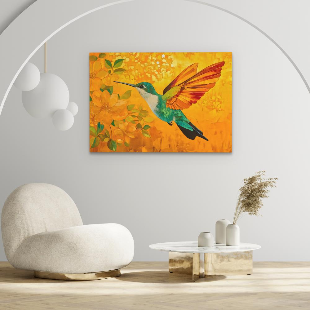 Fireflight Hummer - Luxury Wall Art