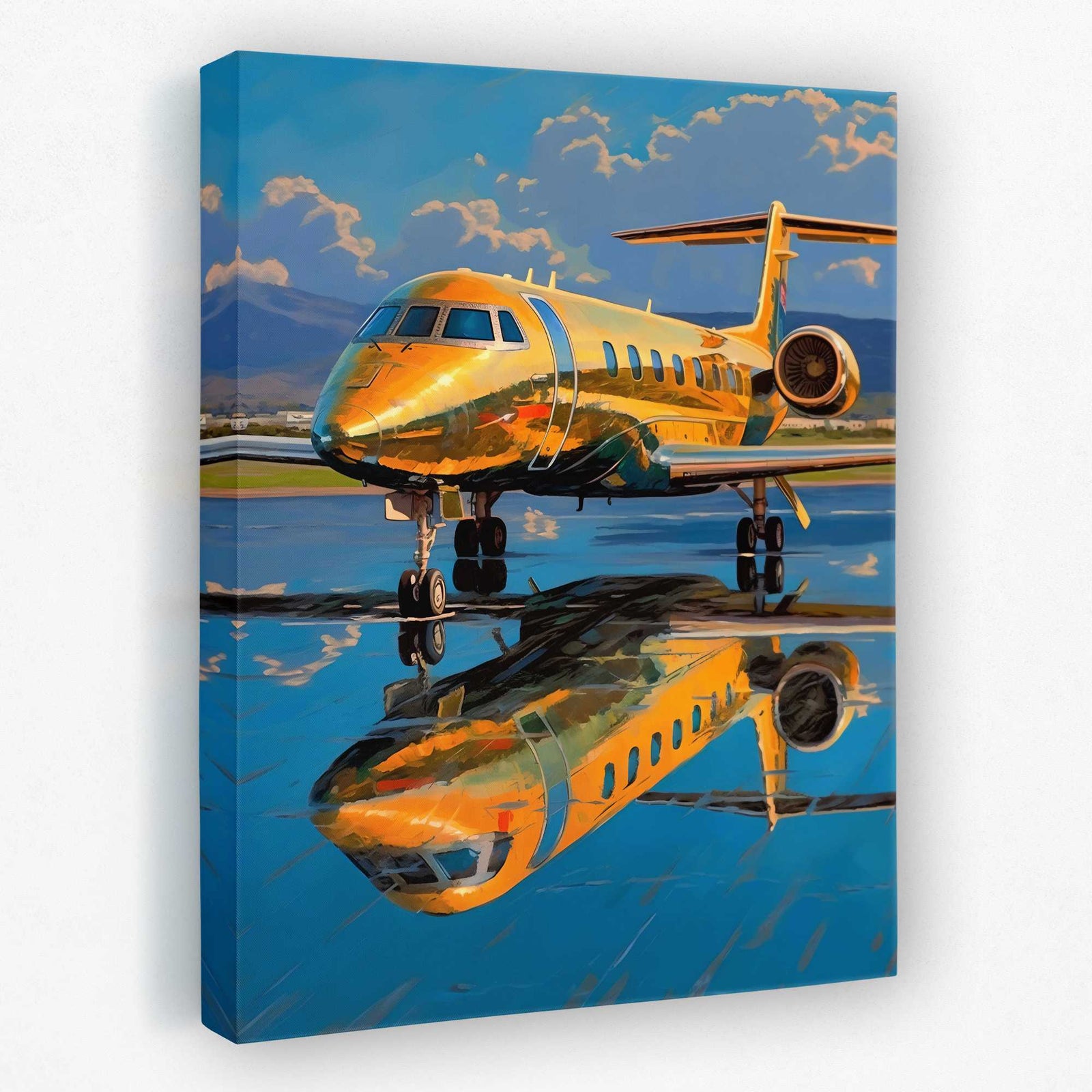 First Class Flight - Airplane Canvas Wall Art