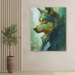 Fiscal Wolf - Luxury Wall Art