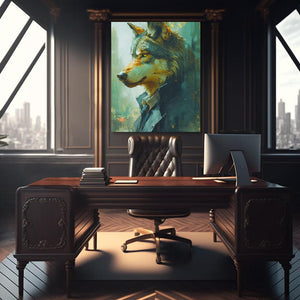 Fiscal Wolf - Luxury Wall Art