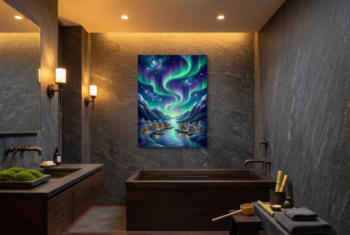 Fjordland Aurora Dance - Luxury Wall Art